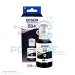 Botella de tinta Epson T504 negro 127ml