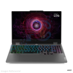 LAPTOP LENOVO LOQ 15ARP9, 15.6" FHD IPS, AMD Ryzen 7 7435HS 4.5 GHz, 16GB DDR5 4800MHz, 1 TB SSD M.2 2242 PCIe 4.0 x 4 NVMe, NVIDIA GeForce RTX 4060 8GB GDDR6, HD audio Realtek ALC3287, LAN GbE (RJ-45), WLAN Wi-Fi 6, BT 5.2, Teclado blanco backlit, Español (LA), Cámara web HD 720 con E-shutter, Batería integrada de 60W, Adaptador de poder de 170W