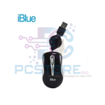 Mini Mouse Retractil IBLUE XMK-977-BK Negro