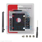 Adaptador Caddy 9.5mm para Disco Duro HDD SSD Sata CD DVD-ROM Universal