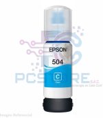 Botella de tinta Epson T504 color Cyan 70ml - Imagen 2