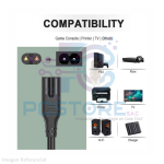 CABLE PODER TIPO 8 GRUESO 1.5 M - Imagen 2