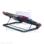 COOLER EXTERNO PARA NOTEBOOK GLACIAL 6 AB055 4FAN LED 10CM 2 FAN LED 7CM 17" AIRBOOM - Imagen 3