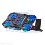 COOLER EXTERNO PARA NOTEBOOK GLACIAL 6 AB055 4FAN LED 10CM 2 FAN LED 7CM 17" AIRBOOM - Imagen 2
