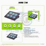 COOLER EXTERNO PARA NOTEBOOK ICEBERG 6 AB013 6 FAN LED 6CM  15.60" AIRBOOM