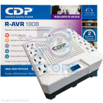 ESTABILIZADOR CDP RC-AVR pro 1808i, 1800VA, 1000W, 220V, 8 tomacorrientes