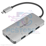 HUB USB-C TARGUS 4-PORT USB-A 3.0 GRAY