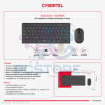 KIT EVOLUTION BLACK CYB WT801 TECLADO+MOUSE WIFI CYBERTEL