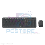 Kit Teclado y Mouse Inalámbrico MK235 USB SP Black - Imagen 3
