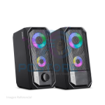 PARLANTE WINNER S325 2.0RBG 2.5" MICRONICS ILUMINACION LED RGB COMPATIBLE LAPTOP, PC, TV, DVD ETC - Imagen 2