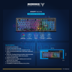 TECLADO GAMER MECANICO RAINBOW AVANTY BLACK MIC K710 MICRONICS