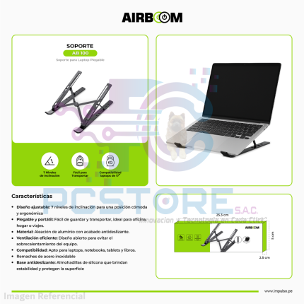 SOPORTE PARA LAPTOP AB-100