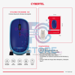 MOUSE INALAMBRICO CYCLONE 3 AZUL CYB M500B 3M WIFI/BT/RECARGABLE CYBERTEL - CYBERTEL - Imagen 2