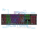 KIT GAMER BRAVIO 4- ENT G1000-4 TECLADO MULTIMEDIA + AURICULAR + MOUSE + PAD MOUSE ENKORE - ENKORE - Imagen 2
