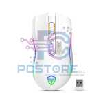 MOUSE GAMER INALAMBRICO KRIPTON 3 MIC BLANCO GM801W-3M BT WIFI RECARGABLE RGB 8B 4800DPI - MICRONICS