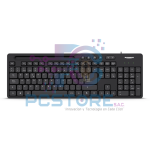 TECLADO MULTIMEDIA USB MICRONICS MAGNUS BLACK MIC K734 - MICRONICS - Imagen 3