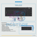 TECLADO MULTIMEDIA USB MICRONICS MAGNUS BLACK MIC K734 - MICRONICS - Imagen 5