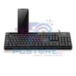 TECLADO MULTIMEDIA USB MICRONICS MAGNUS BLACK MIC K734 - MICRONICS - Imagen 2