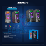 PARLANTE KRIPTON MIC S324 PARLANTE 2.0 RGB 2.5" MICRONICS - MICRONICS - Imagen 3
