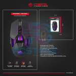 MOUSE GAMER PISTONNE - CBX M621 USB RGB 7B 7200DPI CYBERTEL - Imagen 2
