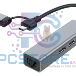 HUB TIPO C / USB A 3 PUERTOS USB 3.0 + RJ45 1000MBPS #553 - HOCHI