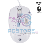 MOUSE ÓPTICO TEROS TE-1225S, 800-1200-1600 DPI, USB, 4 BOTONES, COLOR BLANCO - TEROS