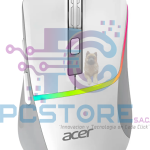 Mouse Gamer Inalámbrico ACER OMR210 BT+CONEXION 2.4+RECARGABLE Blanco DPI: 800/1200/1600/2400/4800/7200 - ACER